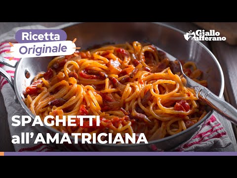SPAGHETTI ALL’AMATRICIANA – La ricetta deliziosa