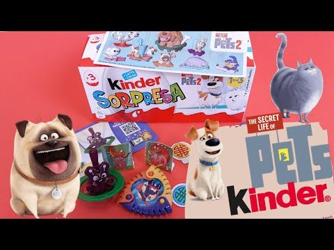 unboxing ovetti kinder PETS2 confezione da 3 collezione 2019